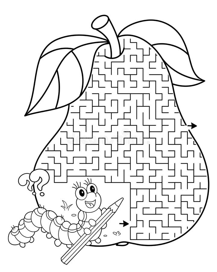 Jogo de quebra-cabeça de labirinto para crianças com microscópio de  cientista de desenho animado fofo e planilha de ferramenta imprimível de  motosserra