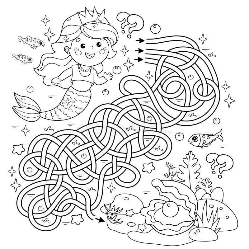 Jogo Labirinto Com Branca Neve Bonito Desenho Animado Kawaii Princesa  imagem vetorial de kristina0702© 582372610
