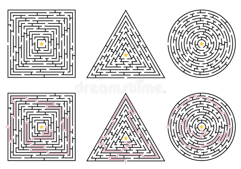 Coleção De Quebra-cabeças De Triângulo Para Ilustração Vetorial De Crianças  E Adultos Ilustração do Vetor - Ilustração de jogo, três: 254447319