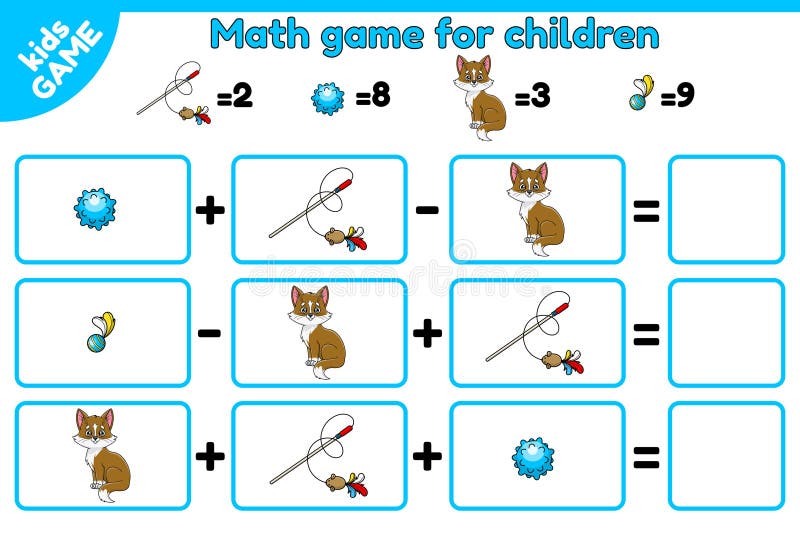 Jogo infantil com gatinho fofo cortado e colado para colorir