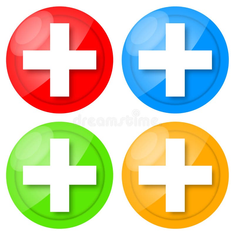 Jogo médico do ícone ilustração stock Jogo médico do ícone ilustração stock