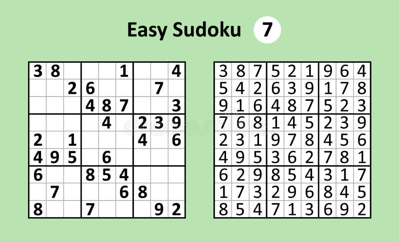 Jogo Sudoku Com Respostas. Complexidade Difícil. Vetor Simples Ilustração  do Vetor - Ilustração de japonês, resolver: 250540890