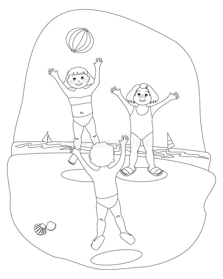 Campo De Jogos Das Crianças Colorir E Coloração Preto E Branco Ilustração  do Vetor - Ilustração de liso, naughty: 137814713