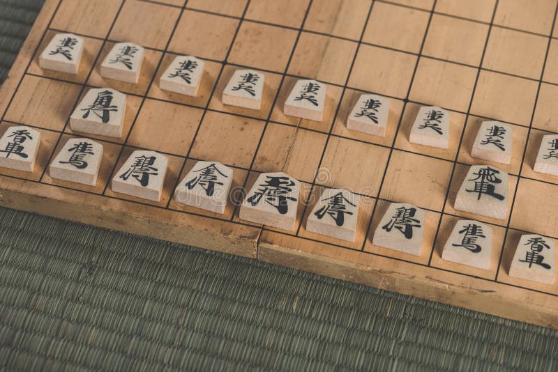 Jogos De Mesa Japoneses Da Estratégia Da Xadrez Em Japão Foto de