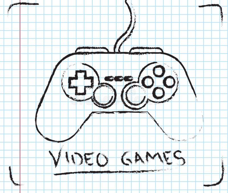 Jogos de vídeo ilustração do vetor Jogos de vídeo ilustração do vetor