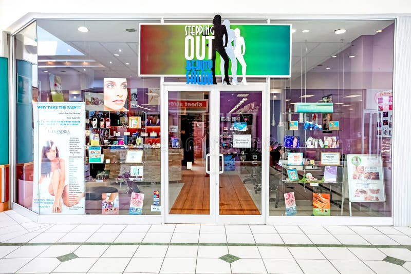 Inside interior of a Beauty Salon in a Mall stock photos Inside interior of a Beauty Salon in a Mall stock photos