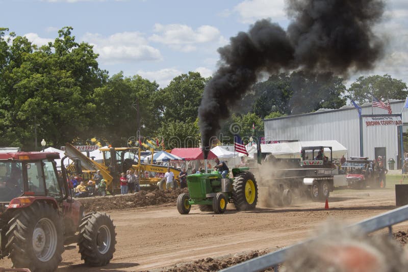 John Deere 6030 Tractor Pulling Editorial Stock Image Image of