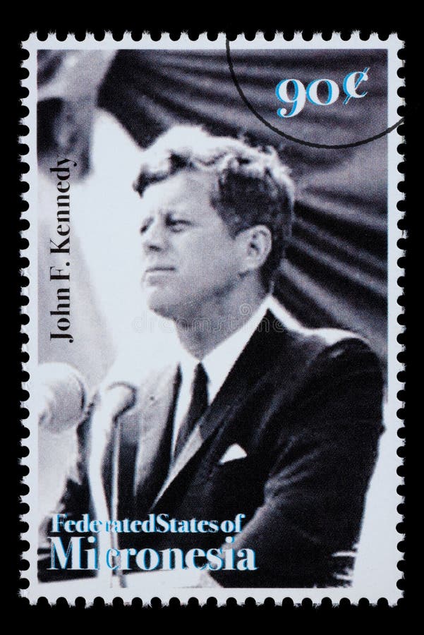 John F. Kennedy Postage Stamp royalty free stock photo
