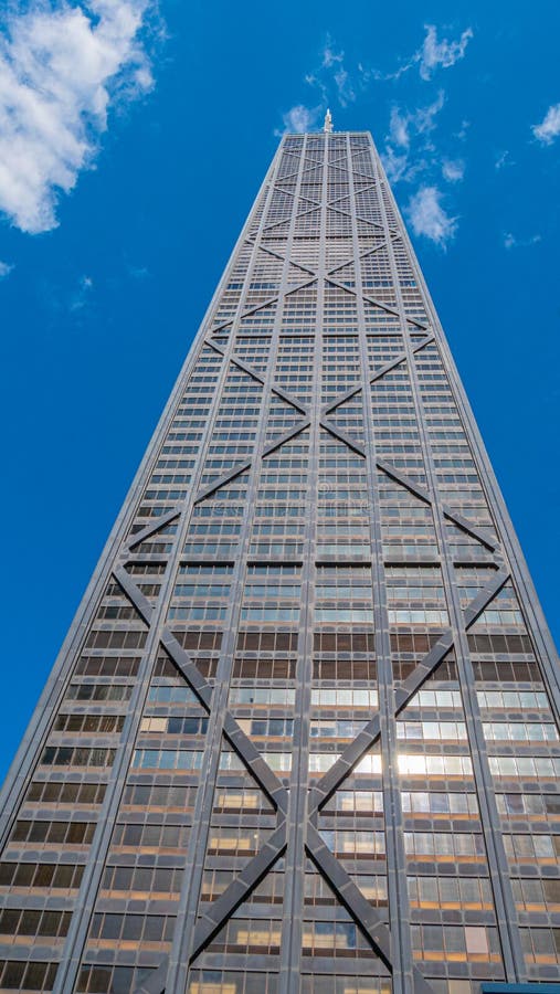 John Hancock Tower in Chicago CHICAGO, USA JUNE 11, 2019 Editorial