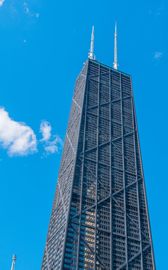 John Hancock Tower in Chicago CHICAGO, USA JUNE 12, 2019 Editorial