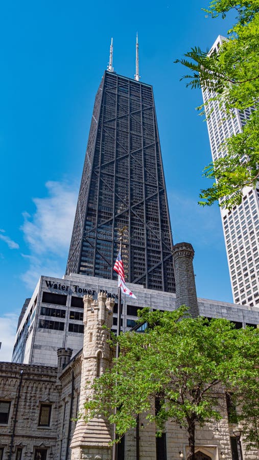 John Hancock Tower in Chicago CHICAGO, USA JUNE 11, 2019 Editorial