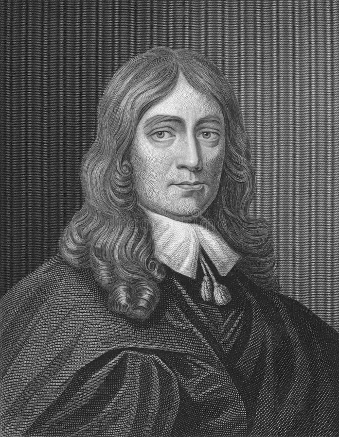 John Milton (1608-1674) on engraving from the 1800s. English poet, author, polemicist and civil servant for the commonwealth of England. Best known for his epic poem Paradise Lost. Engraved by O. Cook and published by William Mackenzie.