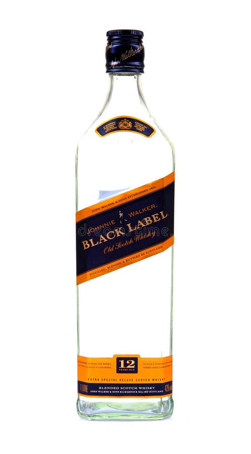 Johnnie walker black label bottle