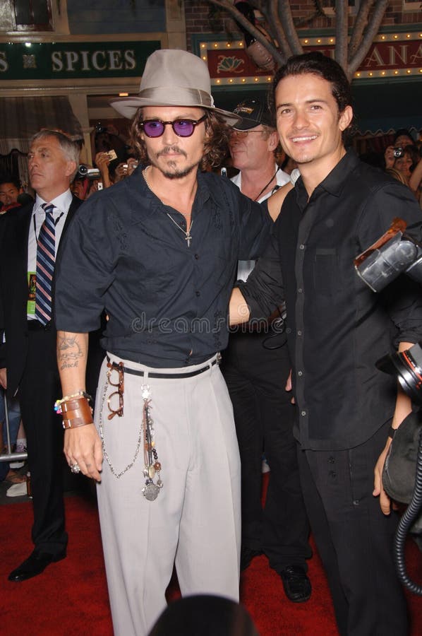 Johnny Depp,Orlando Bloom editorial stock image. Image of orlando ...