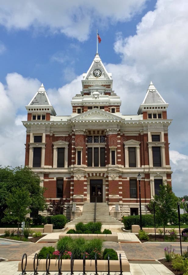 Johnson County Courthouse Vienna Illinois Stockfoto Bild von