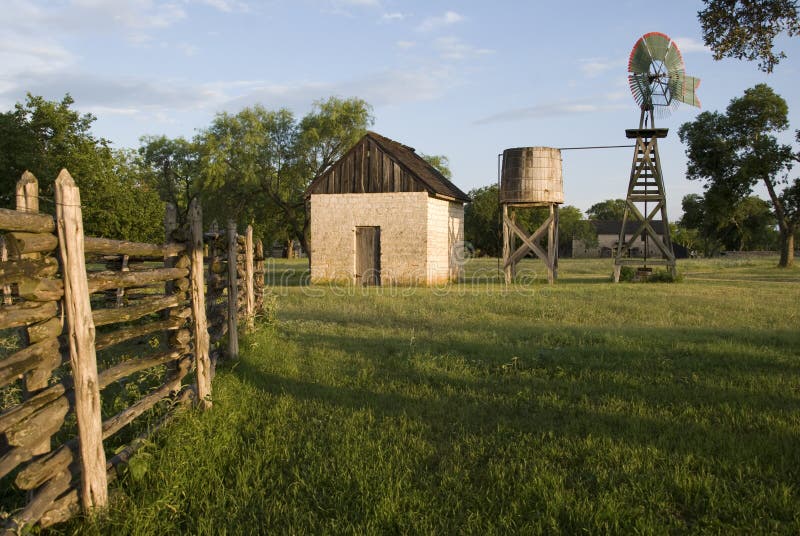 Johnson Ranch stock image. Image of windmill, country 9843141