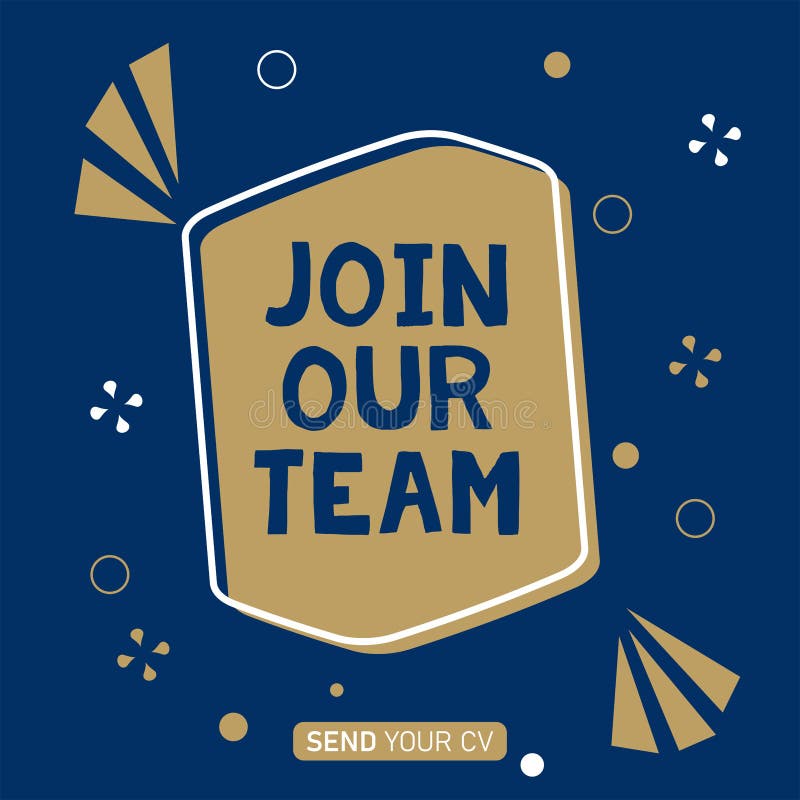 Join Our Team Banner Vector Template Illustration Design. Vector EPS 10