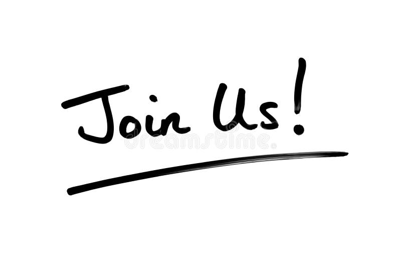 Join Us stock illustration. Illustration of advert, felttip - 169989242