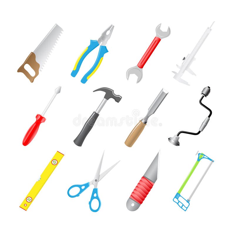 Joiner s tools stock vector. Illustration of painting 9906962