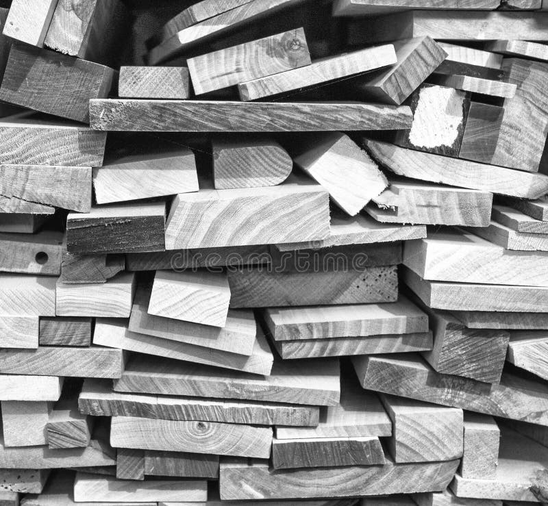 Joinery Workplace, Wood Timber Construction Material As Background