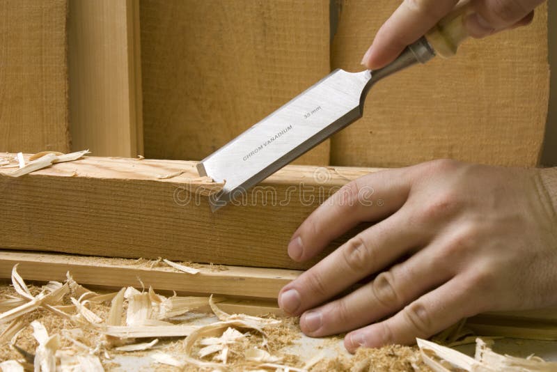 Joinery with Wood Tools Stock Photo Image of hand, working 9957830