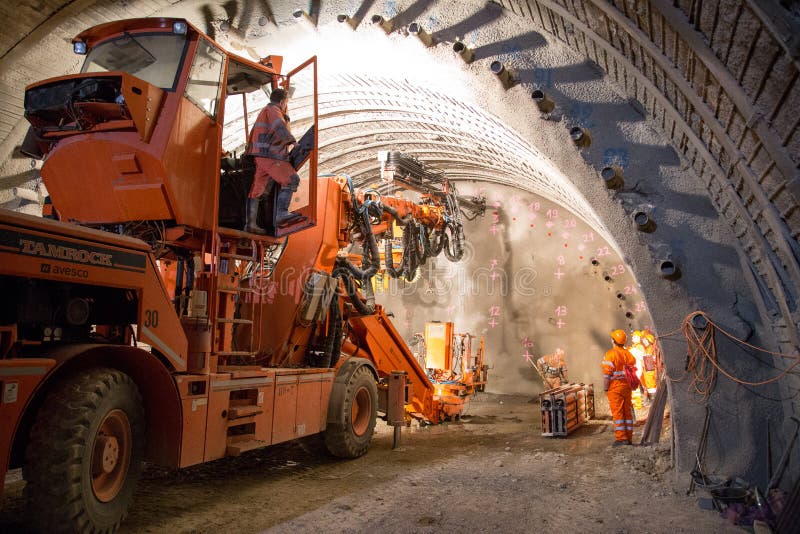 Jointoiement de piperoof de tunnel image libre de droits