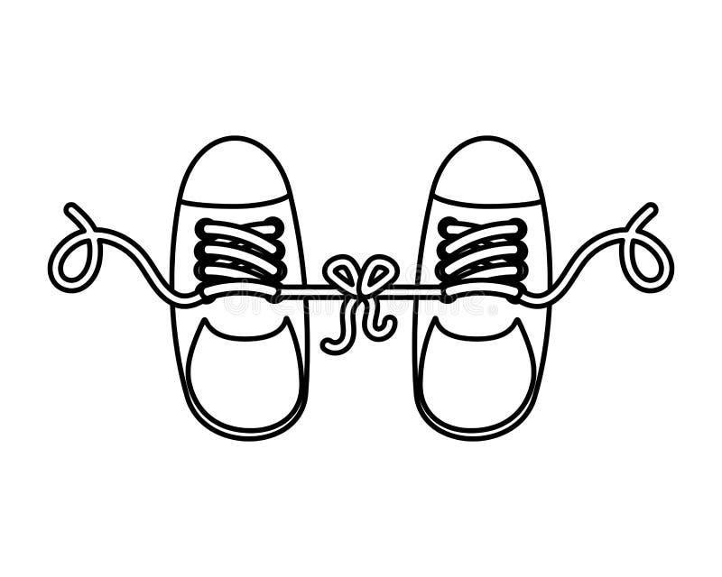 Tied Shoelace Stock Illustrations 274 Tied Shoelace Stock