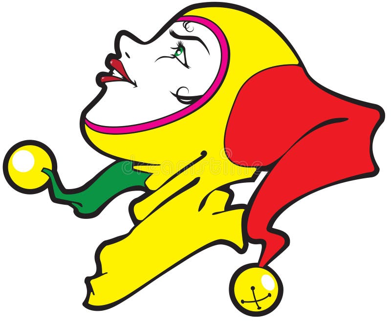 joker de fille illustration libre de droits joker de fille illustration libre de droits