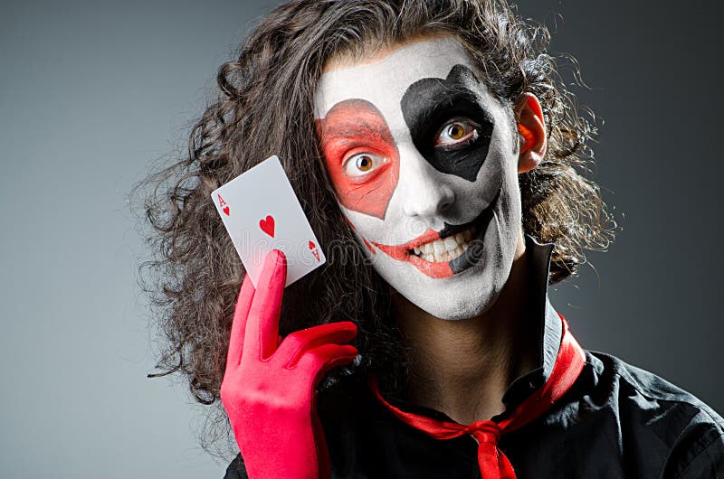 Joker with face mask stock photo. Image of happy, fashion 25643424