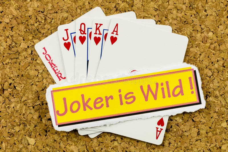 Joker gry w gry hazardowe gry hazardowe zdjęcia stock