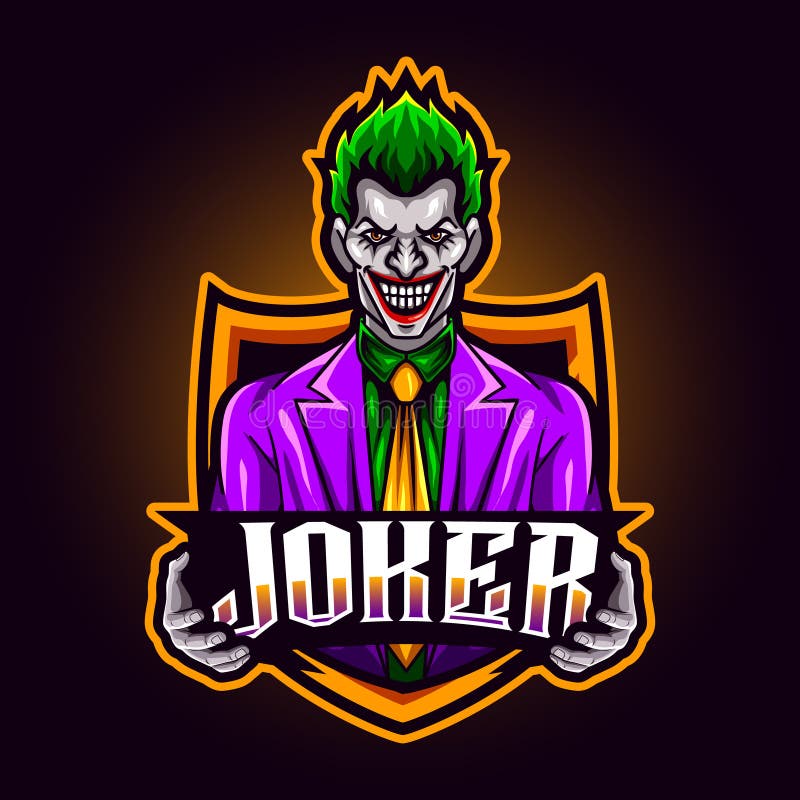 Joker Mascot for Sports and Esports Logo Vector Illustration Stock ...