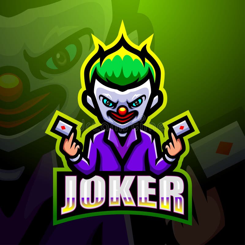 Joker Esport Logo Mascot Design Stock Vector - Illustration of mascot ...