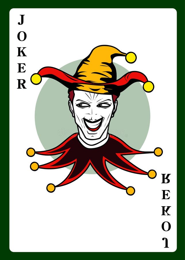 Joker playing card stock vector. Illustration of cheat - 8351502