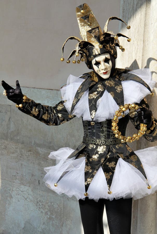 The Joker . Venice Carnival 2012 Stock Image - Image of mystery ...