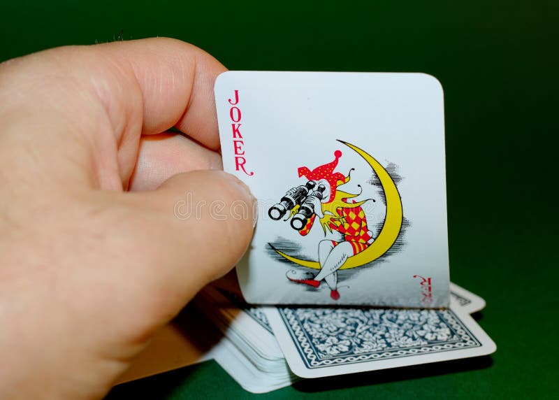 Joker w pokładzie karty fotografia royalty free