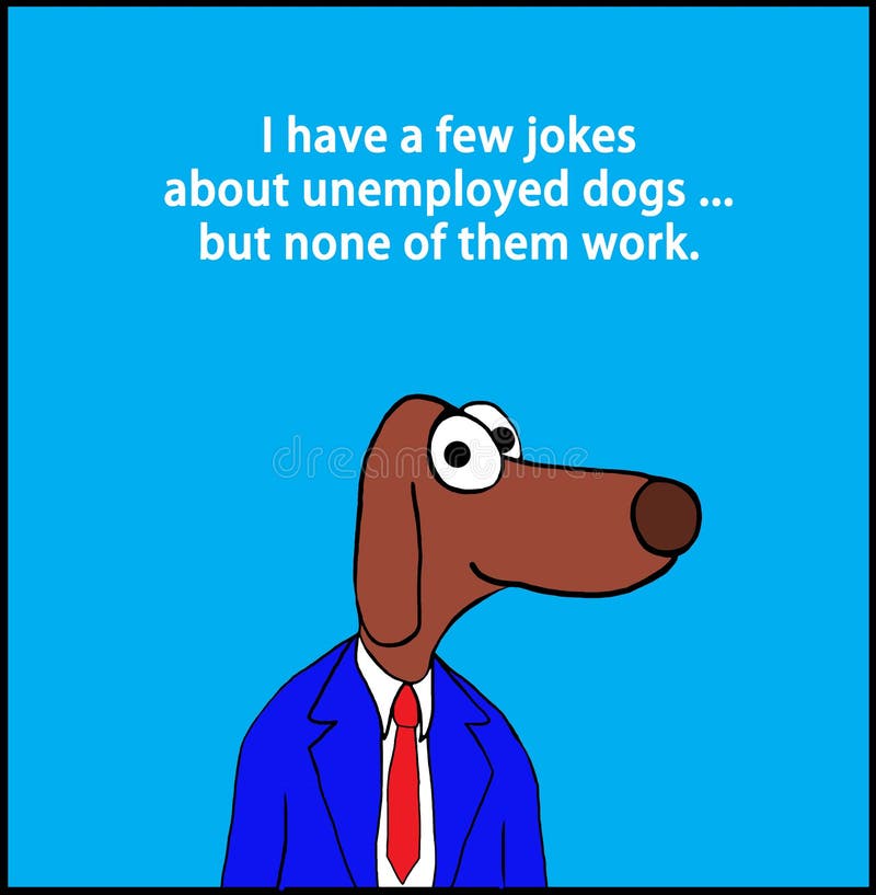 Jokes stock illustration. Illustration of unemployment - 96273015