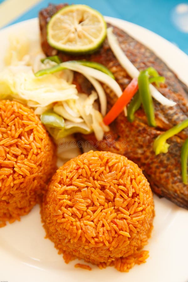 Jollof Rice, Popular Food of Ghana Stock Image - Image of dish, popular