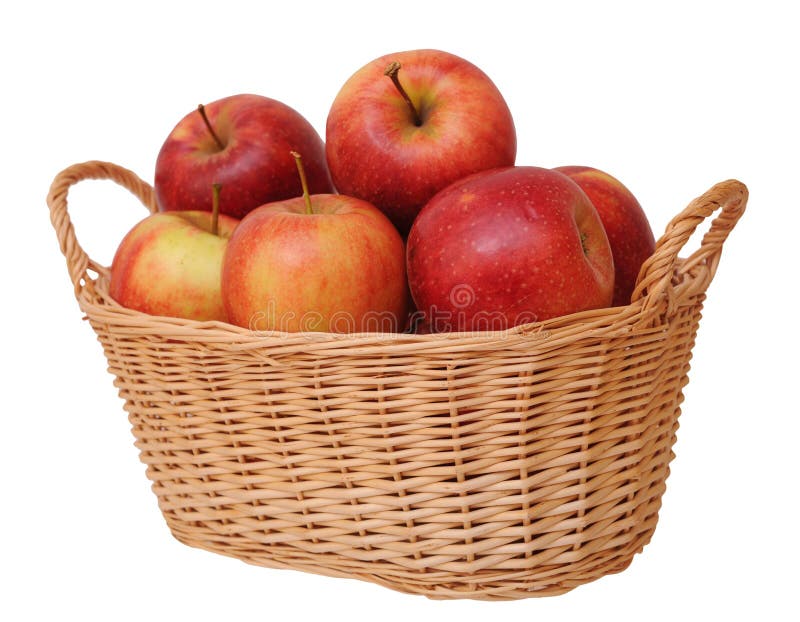 Jonagold apples in basket stock image. Image of ripe 27854107
