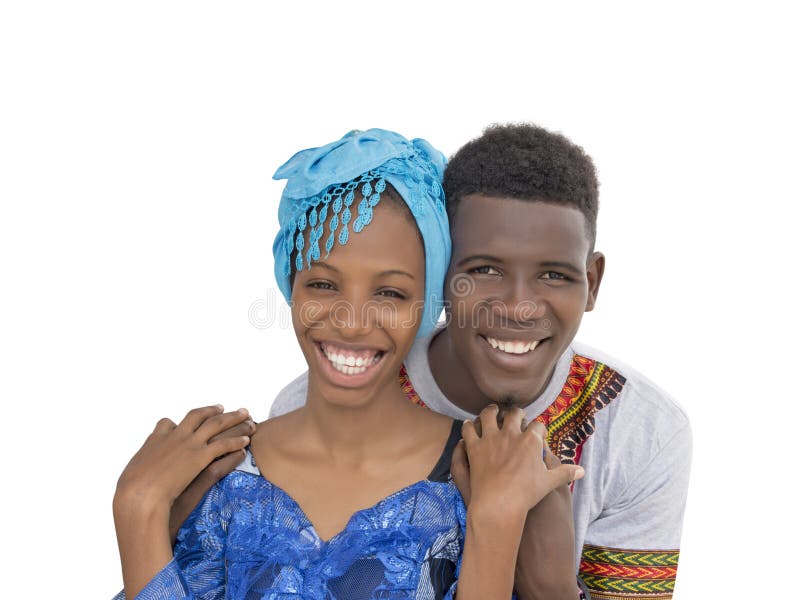 Jong Afro-paar die geïsoleerde liefde en affectie tonen, stock fotografie Jong Afro-paar die geïsoleerde liefde en affectie tonen, stock fotografie