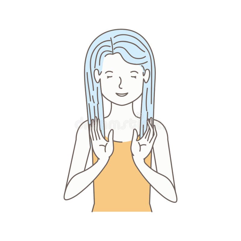 Jong vrouwenavatar karakter royalty-vrije illustratie
