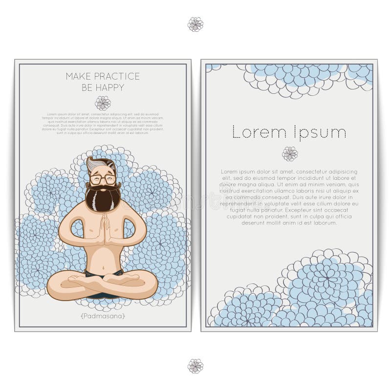 Jonge glimlachende mens die in lotusbloemhouding mediteren royalty-vrije illustratie Jonge glimlachende mens die in lotusbloemhouding mediteren royalty-vrije illustratie