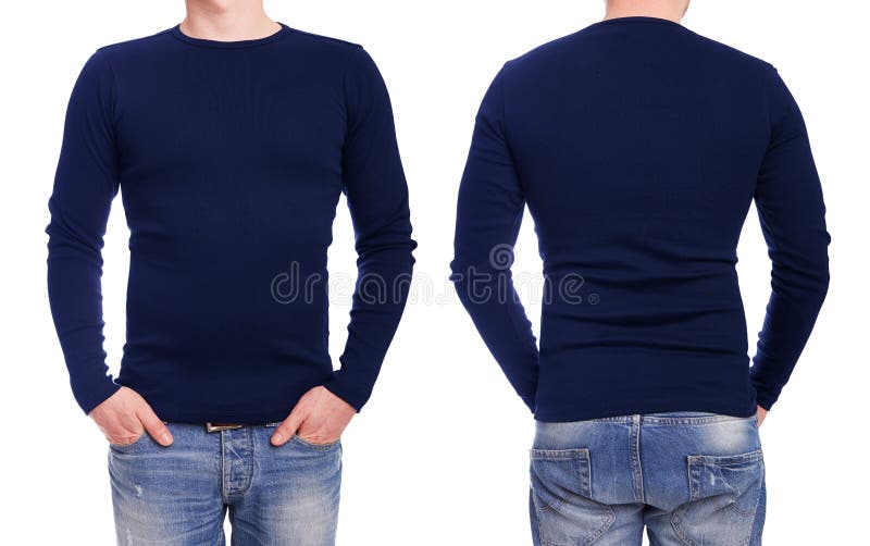 Jonge mens met blauwe t-shirt stock foto Jonge mens met blauwe t-shirt stock foto