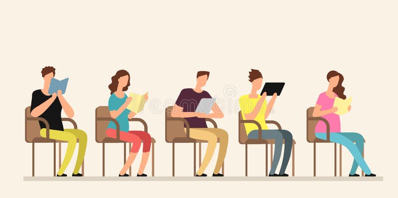 Jongeren die met boeken in groep bestuderen Vrienden die samen lezen De levensstijl vectorconcept van het teamonderwijs royalty-vrije illustratie Jongeren die met boeken in groep bestuderen Vrienden die samen lezen De levensstijl vectorconcept van het teamonderwijs royalty-vrije illustratie