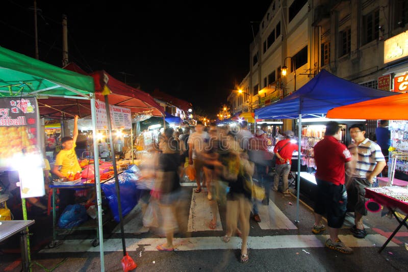 Jonker spacer, Melaka, Malezja obrazy royalty free Jonker spacer, Melaka, Malezja obrazy royalty free