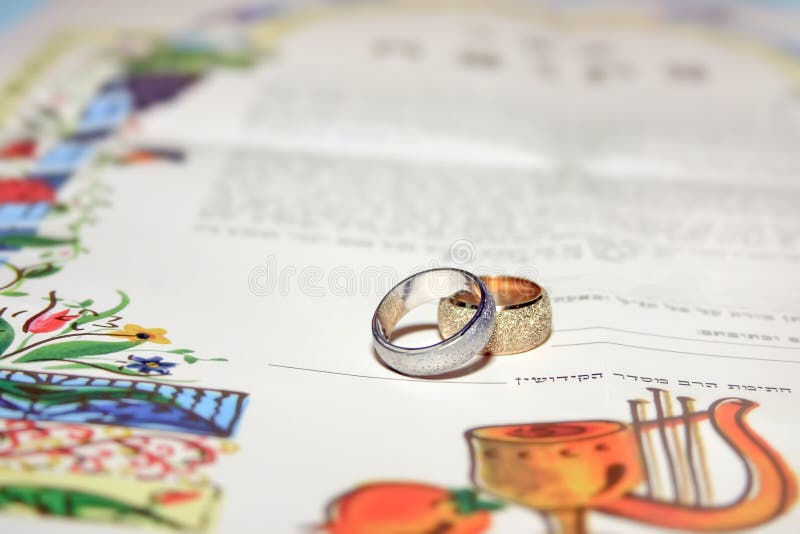 Joods huwelijk, prenuptial overeenkomst ketubah royalty-vrije stock foto's Joods huwelijk, prenuptial overeenkomst ketubah royalty-vrije stock foto's