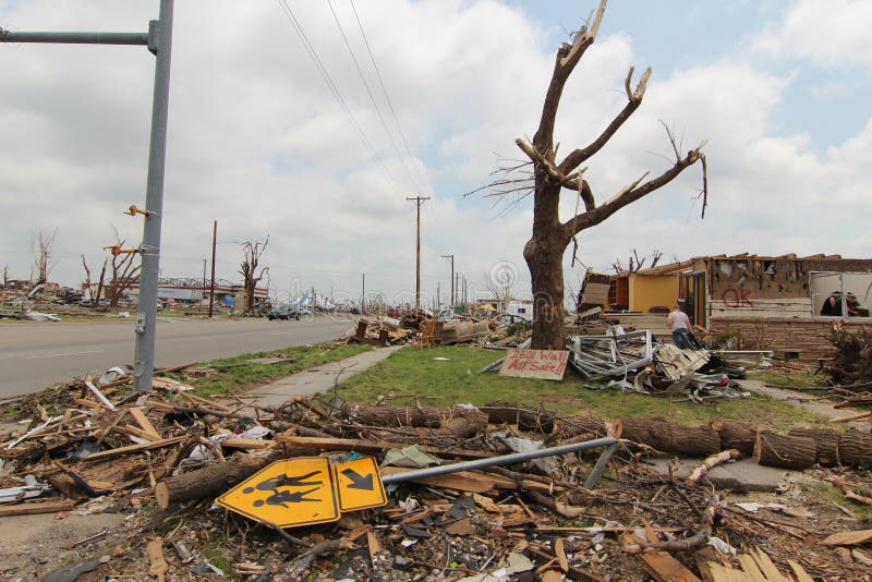 Joplin, MO, Damage EF5 Tornado Editorial Stock Photo - Image of horror