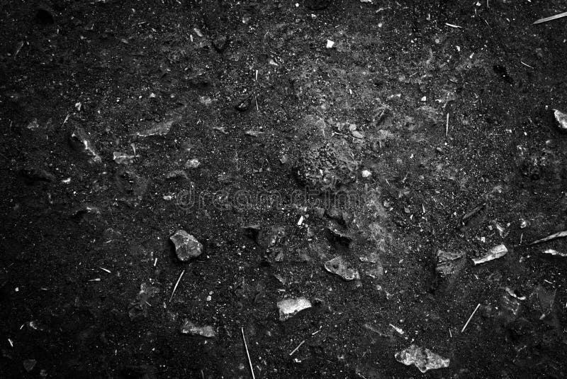 Soil dark ground surface top view texture and background. Soil dark ground surface top view texture and background.