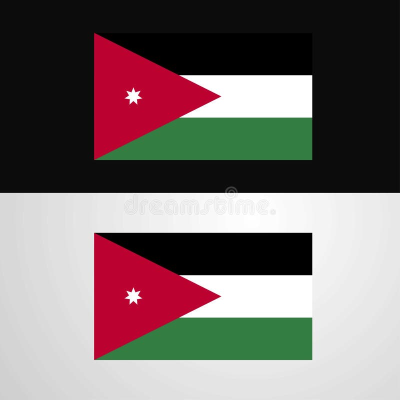 Download Jordan Flag banner design stock vector. Illustration of ...
