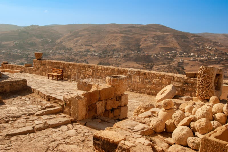 Jordan. Impregnable Fortress of El-Karak or Fortress of Crow Was Built
