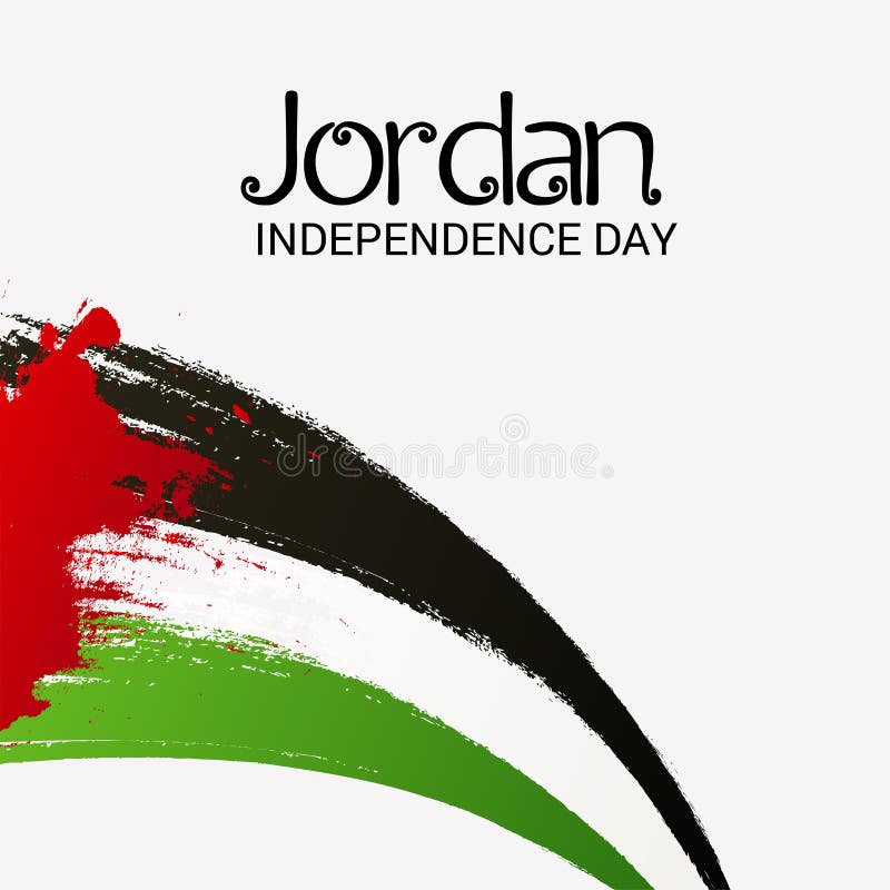 Jordan Independence Day. stock illustration. Illustration of template